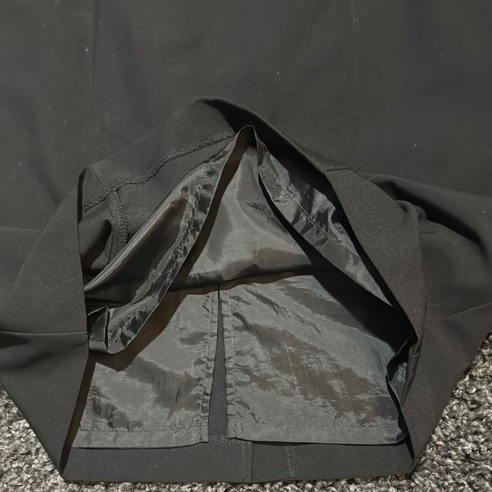 Classic Black Women's GEORGE Pencil Skirt with Back Split Size 8 - Picture 7 of 9